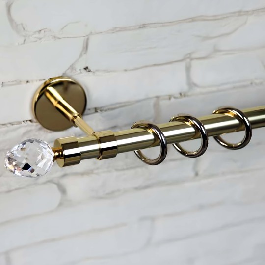 Oval Başlık Akuamarin Gold Metal Rustik