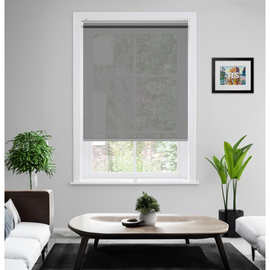 Screen Koyu Gri Stor Perde